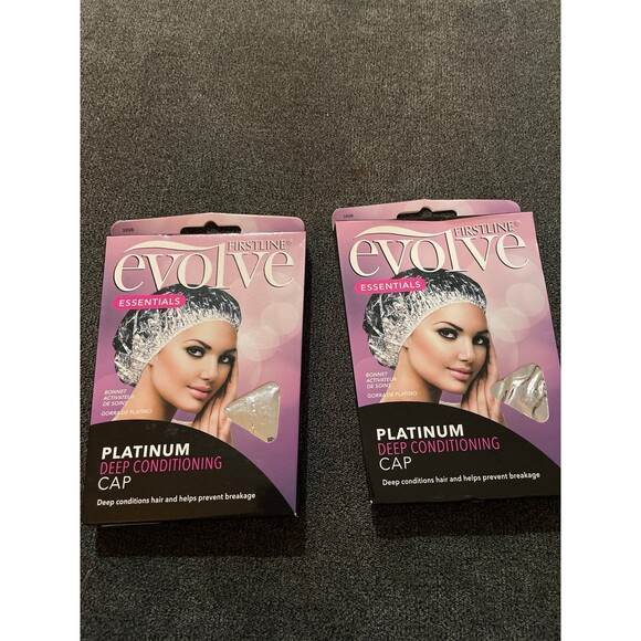 platinum, Firstline evolve essentials platinum, deep conditioning, cap two pack - Picture 2 of 4
